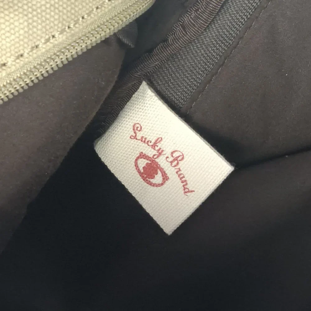 Lucky Brand Tan Laptop Bag with Brown Handles